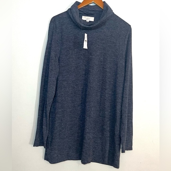 Ann Taylor Loft NEW Gray Turtleneck Sweater Sz XXL - Picture 1 of 6
